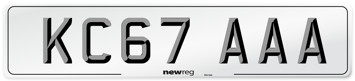 KC67 AAA Number Plate from New Reg